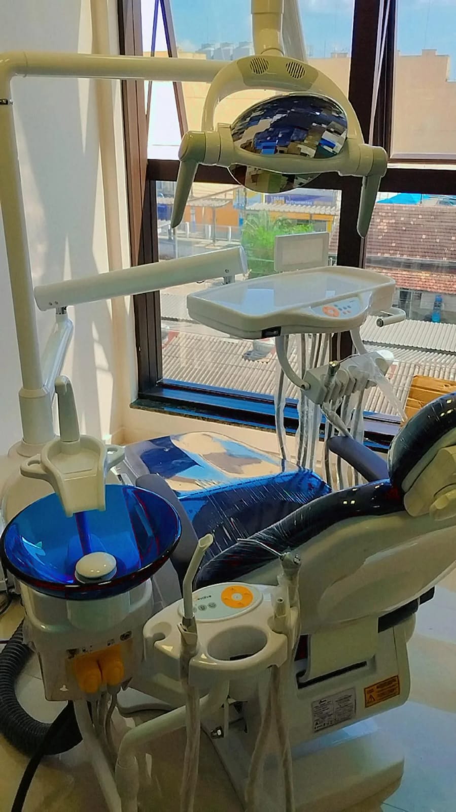 Recepção elegante da clínica